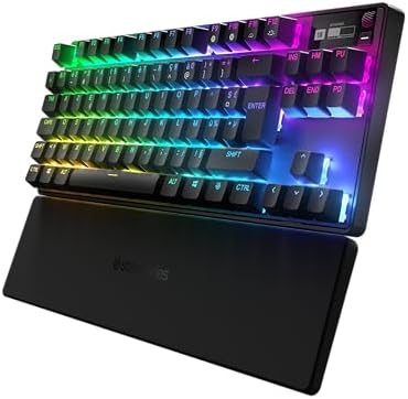 SteelSeries Apex Pro TKL Wireless - HyperMagnetic gaming keyboard - fast - No numeric keypad format suitable for esports - Adjustable actuation - Bluetooth - 2.4 GHz - USB-C - French AZERTY