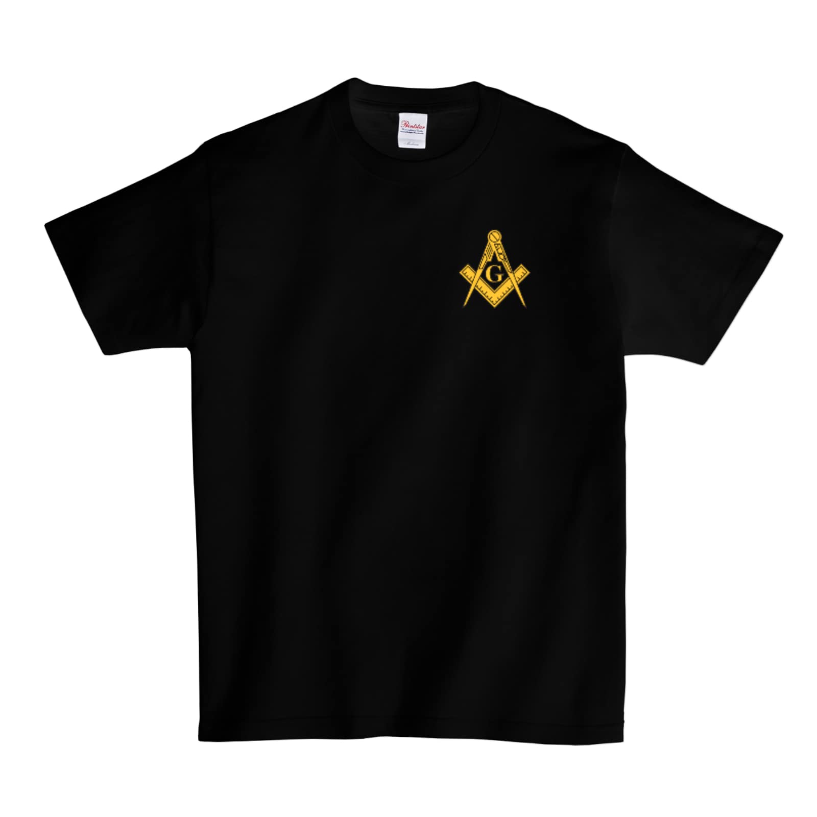 WindcatcherMasonic Chest Logo T-Shirt - Black (X-Large)