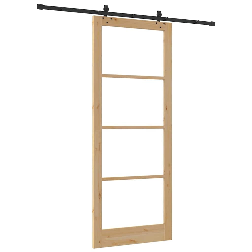 Naturalne drzwi przesuwne 93 x 232 cm