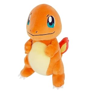 Sanei Pokemon All Star Series PP18 Charmander Stuffed Plush, 6.5″