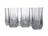 cristal d'arques longchamp traditioneller Schliff Cristal d\'Arques Longdrinkgläser, Glas, Transparent, 6 Stück (1er Pack), 6