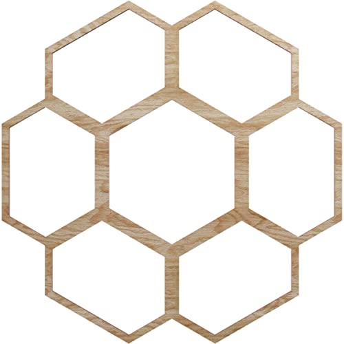 Image of Ekena Millwork 22 inchOD x 9 3 /8 inchID x 1 /4 inchT Florin Wood Fretwork Pierced Ceiling Medallion, Red Oak