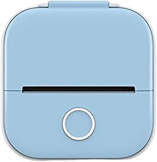 Durratou Mini Pocket Printer New Portable Instantly Sticker Printer Sticker Maker Pocket Thermal Printer Durable (Blue)