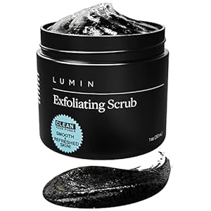 Lumin – Gesichtspeeling – Hautpflege für Männer – Aktivkohle-Gesichtspeeling reduziert Hautunreinheiten, fahle oder…