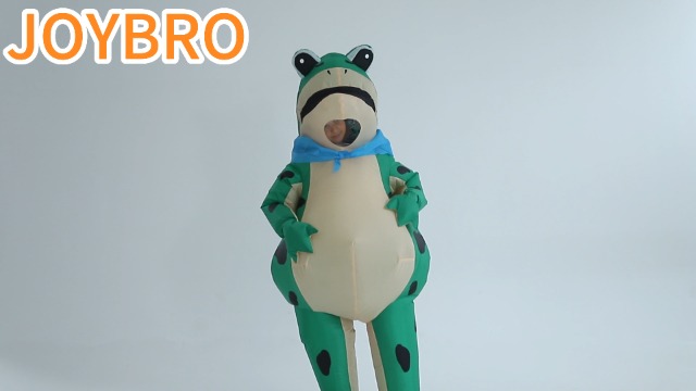 Disfraz inflable de rana para niños y adultos miniatura 7