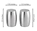 Cuisinox Stainless Steel Salt & Pepper Shaker Set 2.6