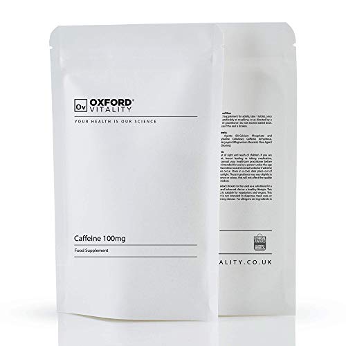 Caffeine 100mg Tablets | Supplements for Weight Loss and Pre-Workout Energy | Oxford Vitality (365) - Image 3