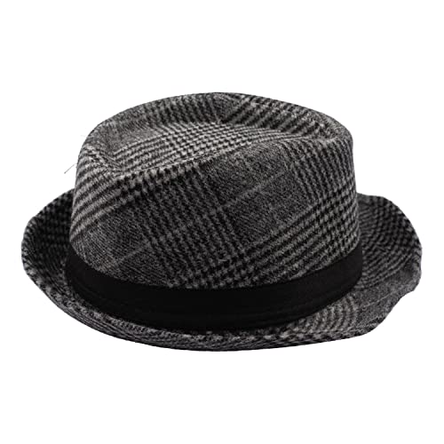 Image of The Tie Hub Fedora Hat for Men & Women|Wide Brim Felt, Sun hat, Beach Hat, Summer Hat, Party hat, Stylish hat