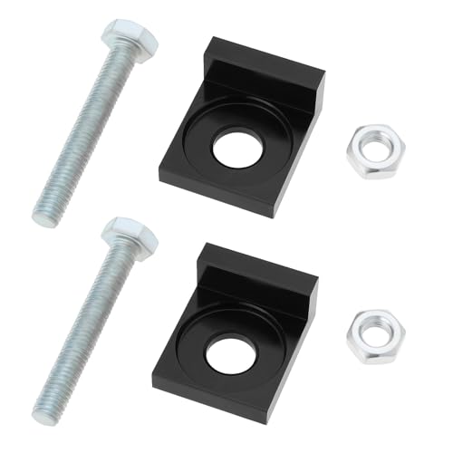 ECSiNG 2 pièces 12 mm de diamètre de trou Tendeur de chaîne de moto CNC pour Dirt Bike 50 cm³ 70 cm³ 90 cm³ 110 cm³ 125 cm³ noir