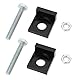 ECSiNG 2 Stück 12 Mm Lochdurchmesser Motorrad-Kettenspanner CNC-Spanner für Dirt-Motorrad-Motorräder 50 Cc 70 Cc 90 Cc 110 Cc 125 Cc Schwarz