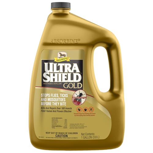 Absorbine UltraShield Gold 128oz Insecticide & Repellent for 100+ Insects Use on Horses