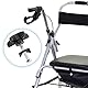 Tinoaly 2 Sätze Ersatzknöpfe für Rollatoren, Komfortabel Sternschraube Sternkopf Universell Rollator Knopfersatz Drive Walker Teile Zubehör für Rollator (Schwarz)