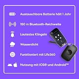 Tile by Life360 Pro - Leistungsstarker Bluetooth-Tracker, Schlüssel- und Gegenstandsfinder für Schlüssel, Taschen und mehr. iOS- & Android-kompatibel. Handy-Finder. 1er-Pack (Schwarz)