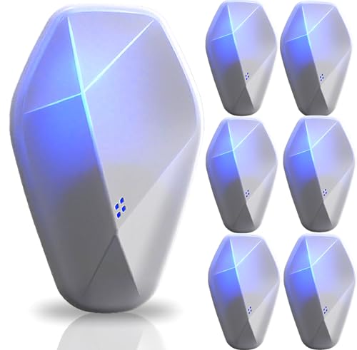 Repelente ultrasónico de plagas, repelente eléctrico de insectos para uso en interiores, dispositivo de control de plagas para roedores, mosquitos, hormigas, cucarachas, lepismas, ratones, pulgas,