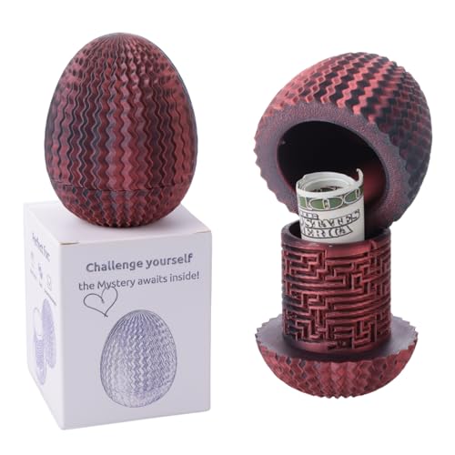 Mystery Egg Puzzle Box, Money Puzzle Box for Cash Gift, Birthday Wedding Easter Xmas Holiday Celebration Money Gift Ideas, Brain Teaser Puzzle Toy for...