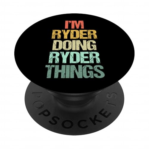 Je suis Ryder Qui Fait Les Choses de Ryder - C'est drôle de dire Cool Name Ryder PopSockets PopGrip Adhésif
