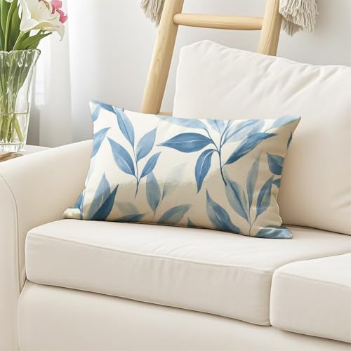 Housse Coussin 40x80 cm Extérieur Imperméable en Lin - 3
