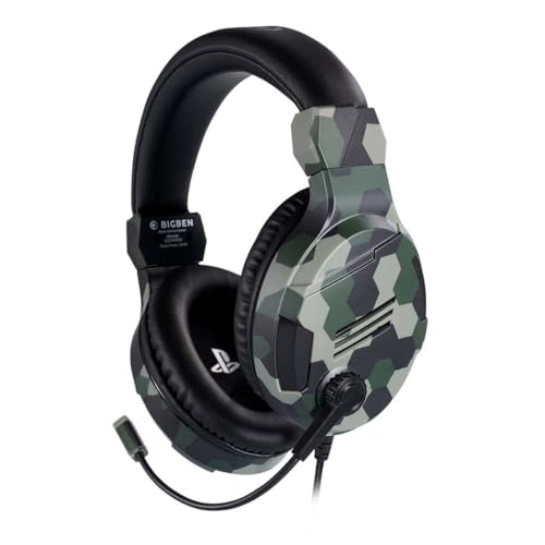 Image of Bigben Nacon Stereo Gaming Headset V3-Camogreen,over ear,Wired