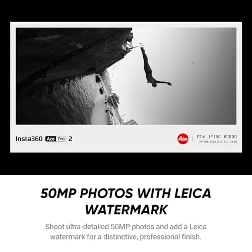 Image of Insta360 Ace Pro 2 Xplorer Pro Bundle - 8K Waterproof Action Camera Co-Engineered with Leica, 1 /1.3 inch Sensor, Dual AI Chip, Leading Low Light, Xplorer Grip Pro Kit for Street Photography