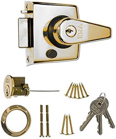 ERA 183-31 40mm High Security Nightlatch with Brass Effect Body, Gold