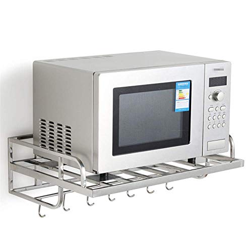 Étagère de rangement inox pour micro-ondes et couvercles de pot - 3