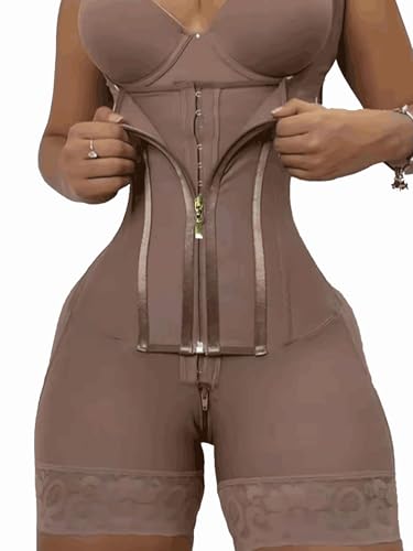 Shapewear for WomenElegant Lace Solid Colour Adjustable Shoulder Bodysuit Tummy Control Butt Lift Shapewear2