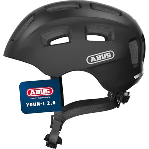 ABUS Fahrradhelm Youn-I 2.0 - mit Licht für Kinder, Jugendliche und junge...
