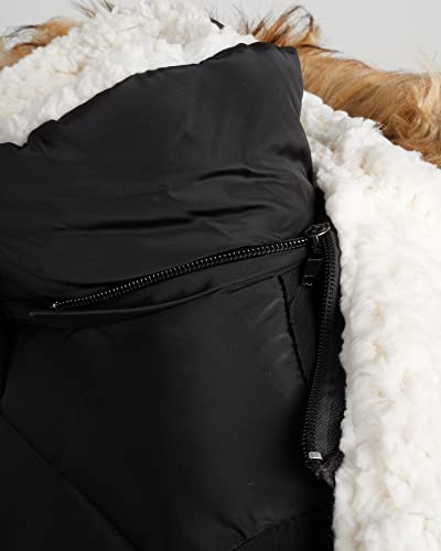 Steve Madden Girls’ Winter Coat – Weather Resistant Quilted Bubble Puffer Windbreaker Ski Jacket (4-16), Size 7-8, Jet Black #TOP3