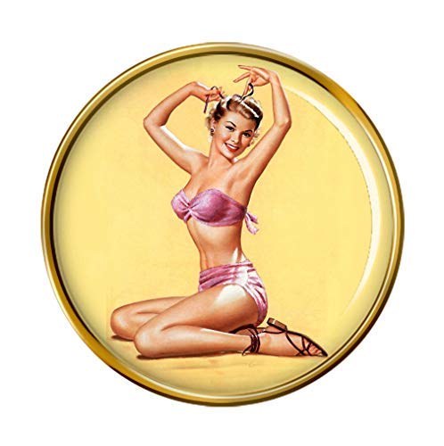 Giftshop UKBella Pin-up Girl Pin Badge