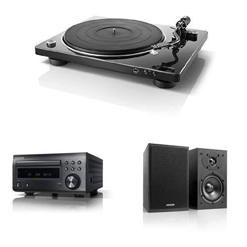 Amazon.co.jp: Denon レコードプレーヤーセット [DP-450 + RCD-M41 + 