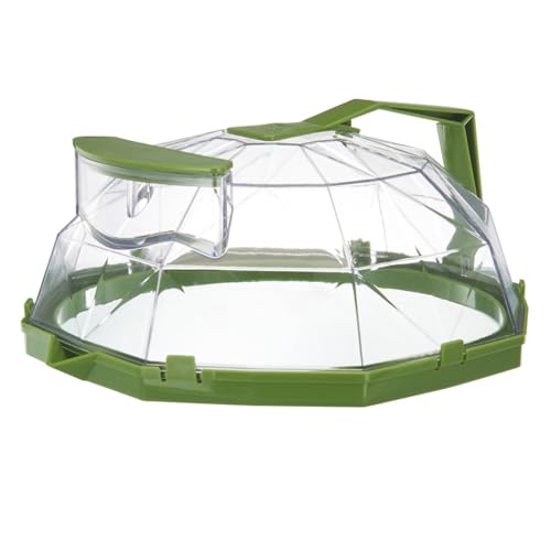 Zymoplas Cubierta de calentamiento mejorada para una cocina transparente que evita que los alimentos se mojen. Cubierta de alimentos para microondas. PC para microondas. para, verde