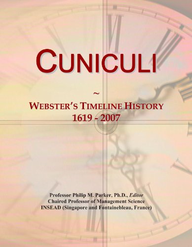 Cuniculi: Webster's Timeline History, 1619 - 2007