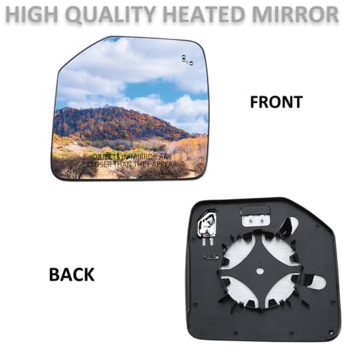 LOIYLLEN Passenger Side Mirror Replacement for Ford Bronco 2022 2023 - Right Side Mirror Glass, Rear View Mirrors Glass with Power Heated & Blind Spot by LOIYLLEN - Image 2