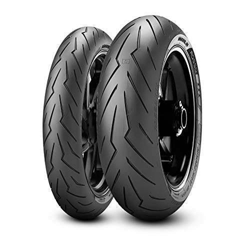 PIRELLI ROSSO III 未走行（110/150前後セット） Amazon.co.jp: ピレリ Diablo Rosso III タイヤセット、フロント110