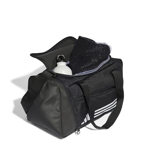 adidas Unisex Essentials 3-Stripes Duffel Bag, Black/White, XS – Ansicht 6