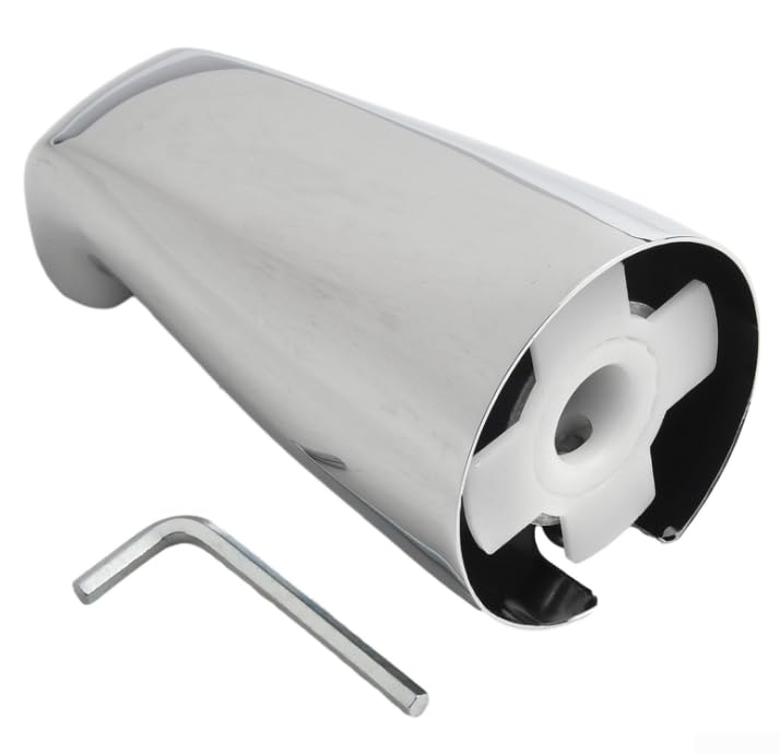 Grifo de baño robusto, grifo de bañera de fácil instalación, adecuado para bañeras estándar (plateado)