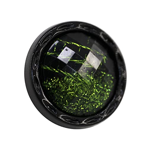 Craftisum 20 Pcs Beveled Cut Glass Shiny Green Sewing Shank Buttons For Coats -25Mm -1" #TOP2
