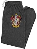 Popfunk Harry Potter Gryffindor Crest Unisex Jogger Sweatpants for Men and Women, Charcoal Heather, Large