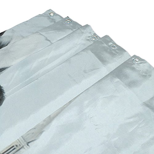 Djrow Farmhouse Cow Shower Curtain And Bath Mat Set,Includes 72"X72" Bathtub Waterproof Curtains And 23.6"X15.7" Floor Mat #TOP2