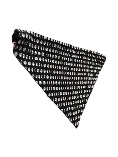 Miniatura 4 de Reversible Slip On Dog Bandana  Halloween Bandana  Skulls And Flowers Bandana  Phases Of The Moon Bandana  Slip Over The Collar Bandana  For Small