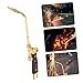 Artibetter Turbo Welding Torch with Adjustable Flame Knob High Temperature Propane Torch Head for Plumbing and Repair Tasks Versatile Brazing Tool for Various Applications