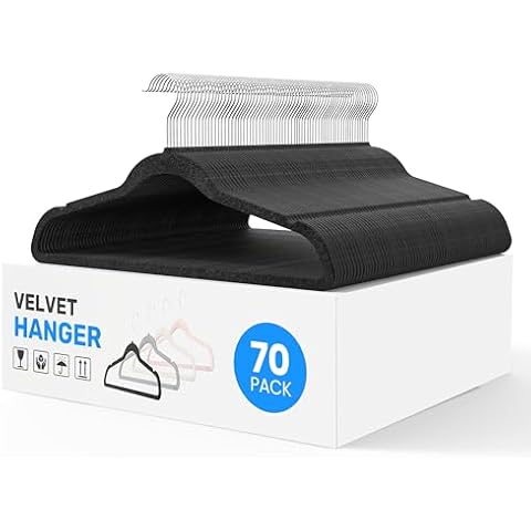 Simple Deluxe Velvet Hangers 70 Pack Cover
