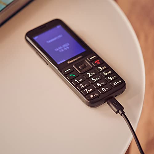 Panasonic KX-TU250EXB 4G Mobiltelefon med SOS och Stor Skärm