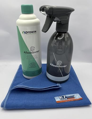 prowin ALLESKÖNNER 1 l + prowin SPRÜHFLASCHE Duo + K7 Reinigungstuch