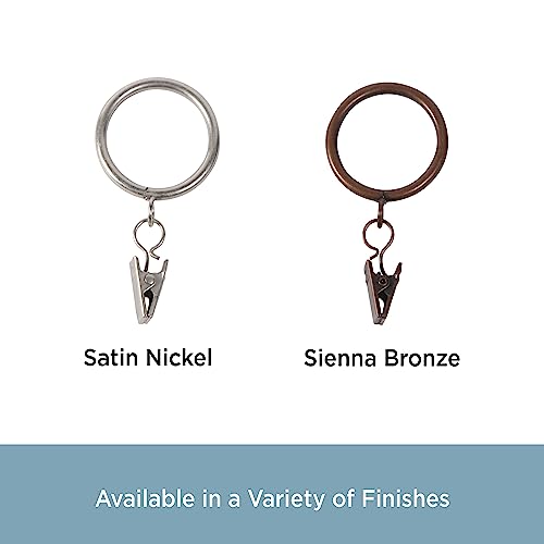 Kenney A58720012 Classic Clip Rings For Rods Up To 1-Inch Diameter, Satin Nickel thumb #4