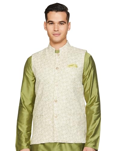 Image of BE ACTIVE Cotton Nehru Jacket for Men | Versatile Festive & Casual Ethnic Wear | Ethnic Standard Length Jacket