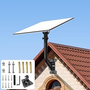 Starlink Gen 3 wandhouder, verstelbaar160 graden kantelbaar, Starlink internetkit, satellietpaalmontageset, compatibel met Starlink Gen 3 standaard/Enterprise Dish
