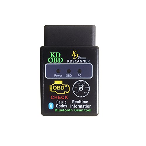KDator HH OBD Advanced ELM327 OBDII Scanner Bluetooth OBD2 CAN Bus Check Engine Car Auto Diagnostic Scanner Tool Interface Adapter V1.5 for Android Windows PC Only