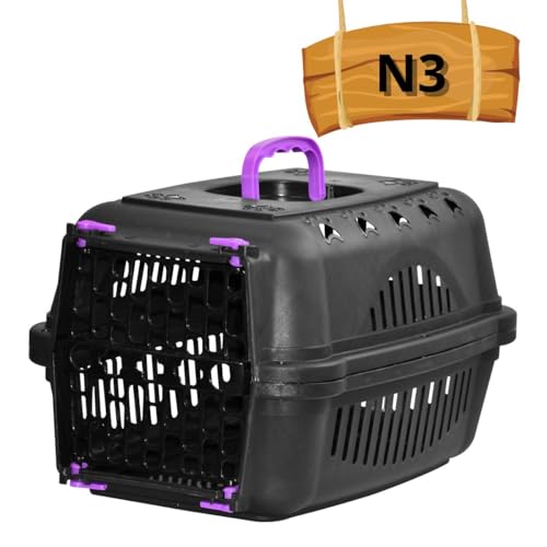 Caixa De Transporte Tamanho 3 Cachorro Gato Coelho N3 Rosa