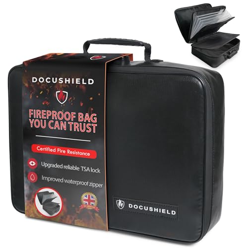 Sac à documents ignifuge en fibre de verre de qualité supérieure
